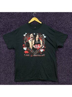 WWE Rhea Ripley x Terrifier Be My Valentine Rare T-Shirt Size Extra Large
